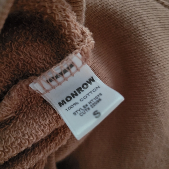 NEW Monrow Shirred Sleeve Sweatshirt Small - Picture 8 of 8